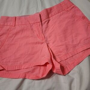 WOMENS J.CREW WEATHERED BROKEN-IN CITY FIT CHINO SHORTS SIZE 2